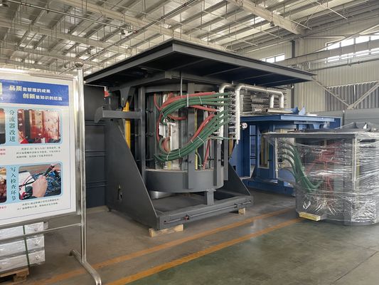 Среднечастотная плавильная печь с сертификацией ISO9001 по безопасности и низким уровнем шума