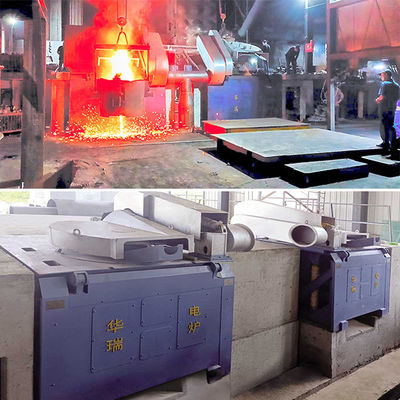 Электрическая индукционная печь для термообработки стали 1500-1700°C, емкость 20 тонн